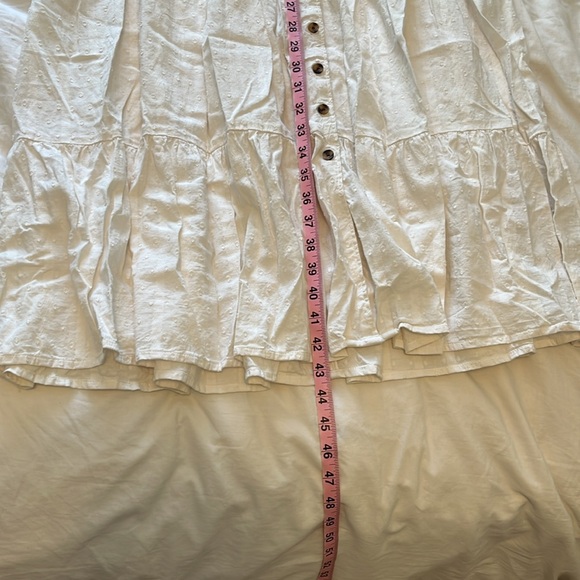 Sonoma white button down maxi dress with Swiss dot details - Picture 14 of 14